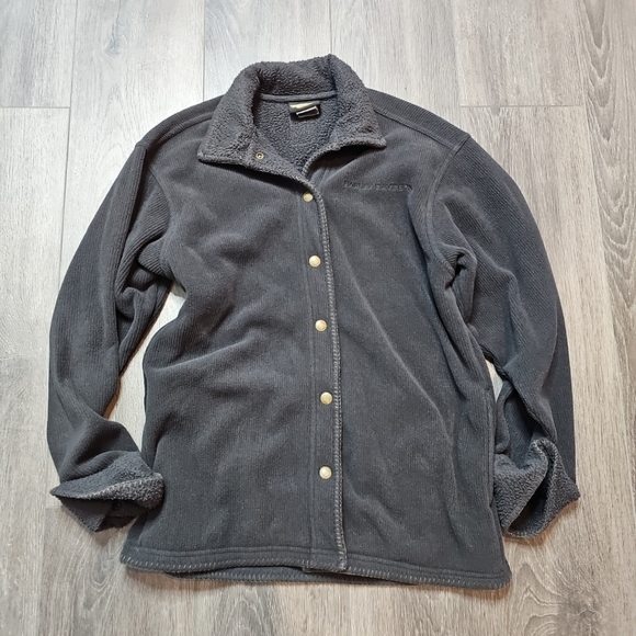 Harley Davidson Women’s Black snap up Fleece Jacket Size large - Picture 1 of 8